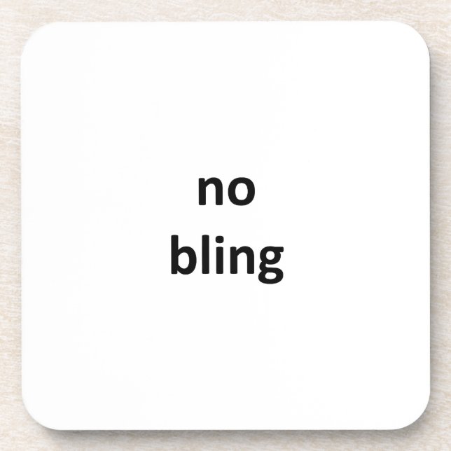 no bling2 jGibney The MUSEUM Zazzle Gifts Beverage Coaster (Front)