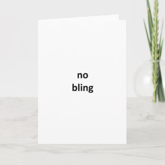 no bling  jGibney The MUSEUM Zazzle Gifts Card