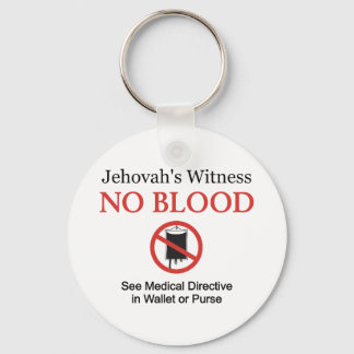 No Blood Keychain