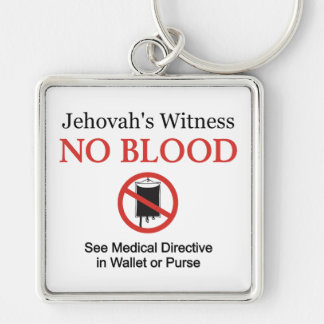 No Blood Keychain