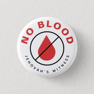 No Blood Keychain for Jehovah's Witnesses, JW  Button