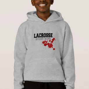 No Blood No Foul Lacrosse Kids Sweatshirt