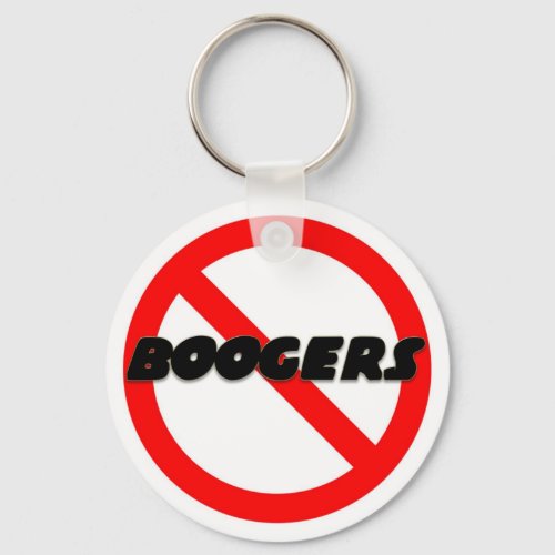 No Boogers Keychain