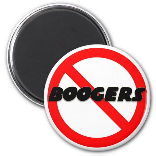 No Boogers Magnet