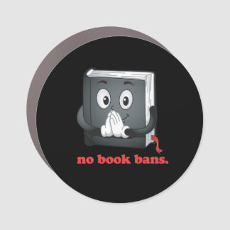 No Book Bans Please Car Magnet