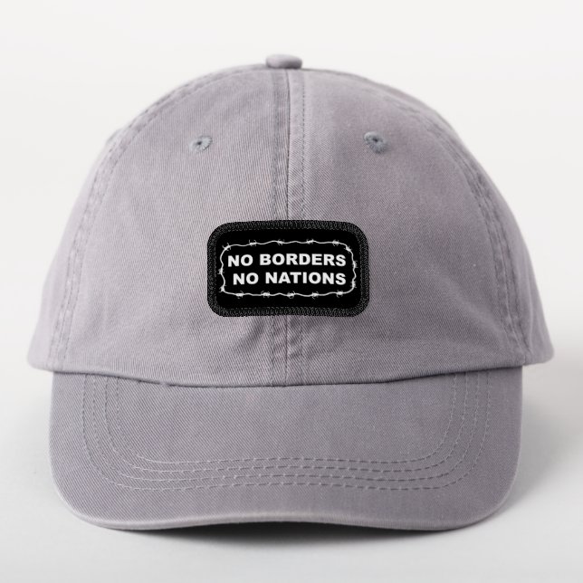 No Borders No Nations Patch (On Headwear)