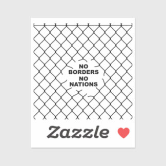 No Borders No Nations Sticker