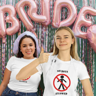 No Boys Allowed Adult Apron