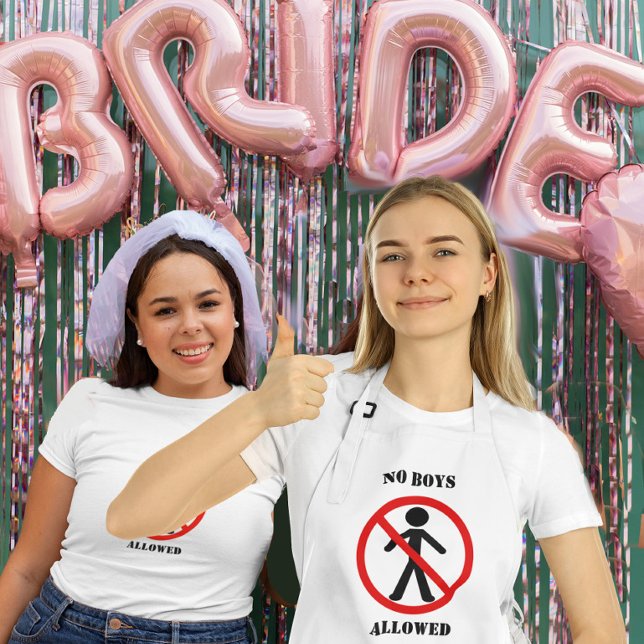 No Boys Allowed Adult Apron (Creator Uploaded)
