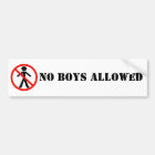 No Girls Allowed BumperSticker Bumper Sticker | Zazzle.com