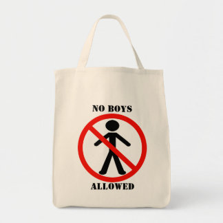 No Boys Allowed Tote Bag