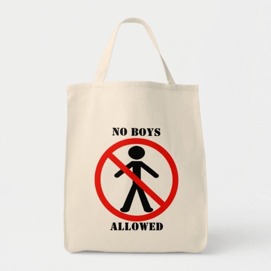 No Boys Allowed Tote Bag