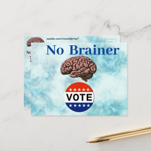 No Brainer Vote Postcard