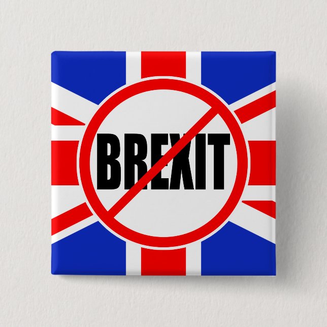 "NO BREXIT" BUTTON (Front)