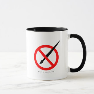 NO BRUSHES! Artists need all the help we can get! Mug