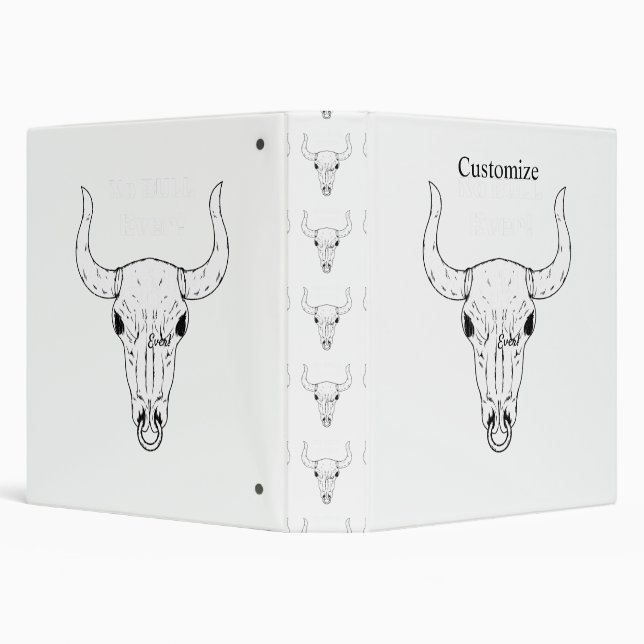 No Bull Ever Thunder_Cove 3 Ring Binder (Background)