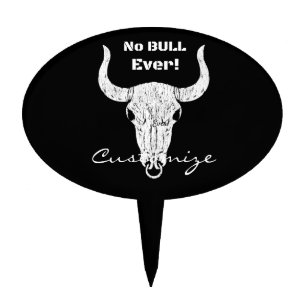 No Bull Ever Thunder_Cove Cake Topper