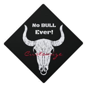 No Bull Ever Thunder_Cove Car Graduation Cap Topper