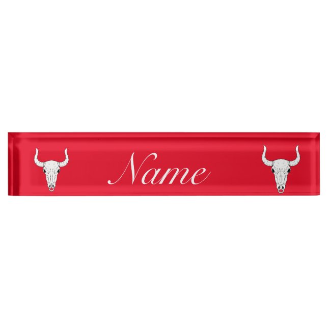 No Bull Ever Thunder_Cove Desk Name Plate (Front)