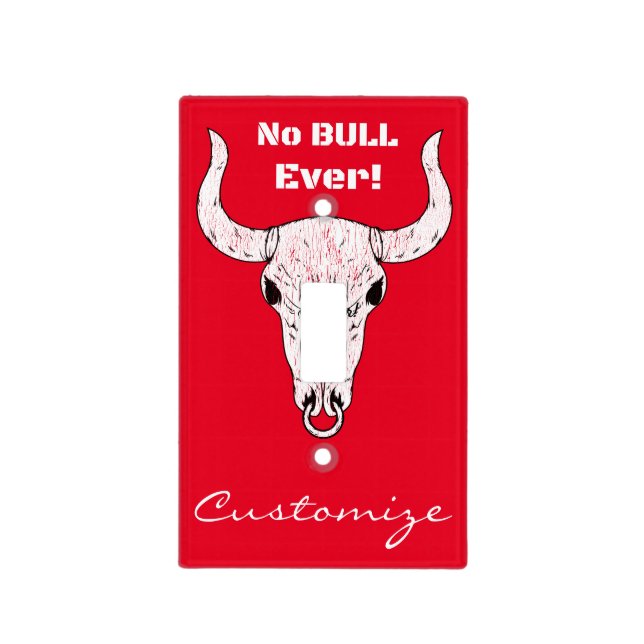 No Bull Ever Thunder_Cove Light Switch Cover (Front)
