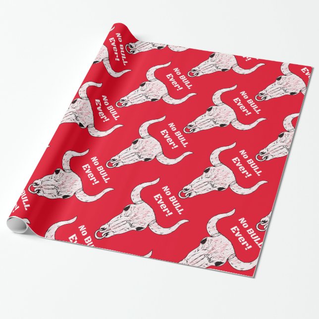 No Bull Ever Thunder_Cove Wrapping Paper (Unrolled)