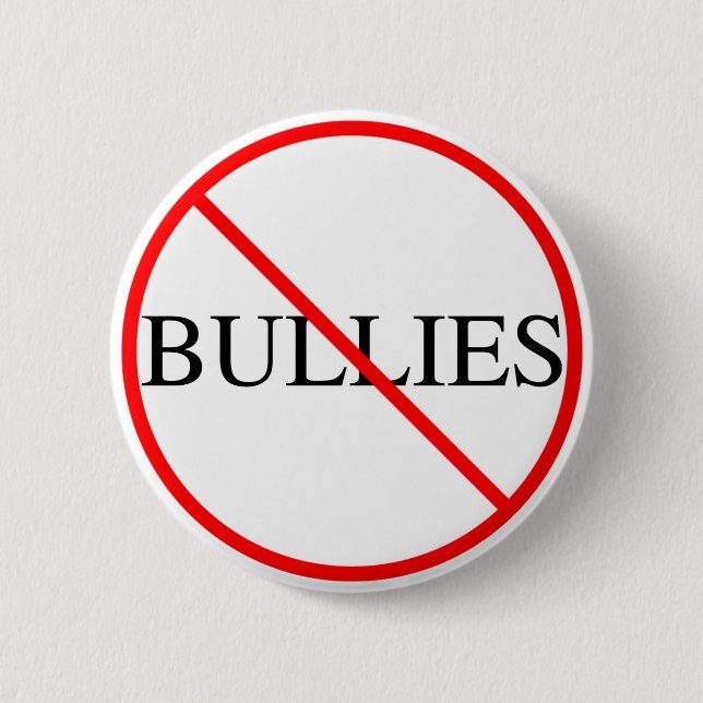 No Bullies Button (Front)