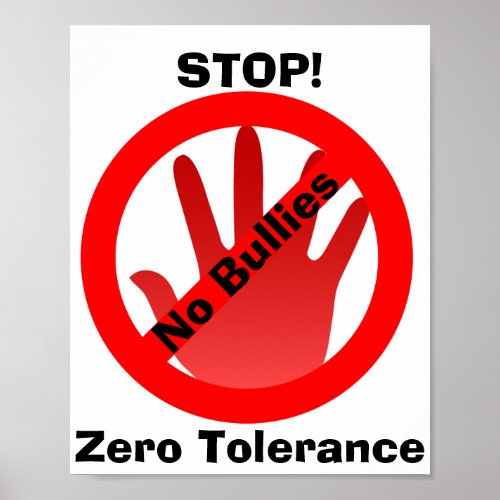 No Bullies Poster