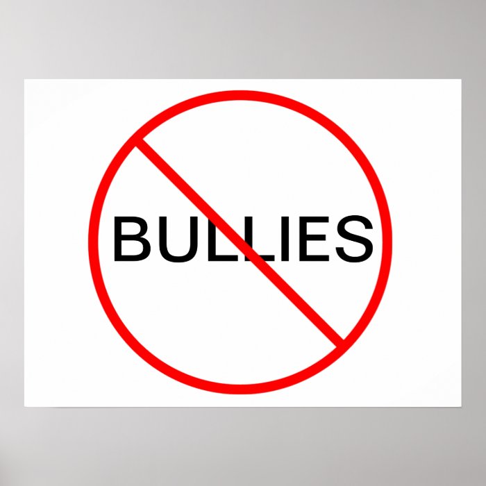 No Bullies Poster