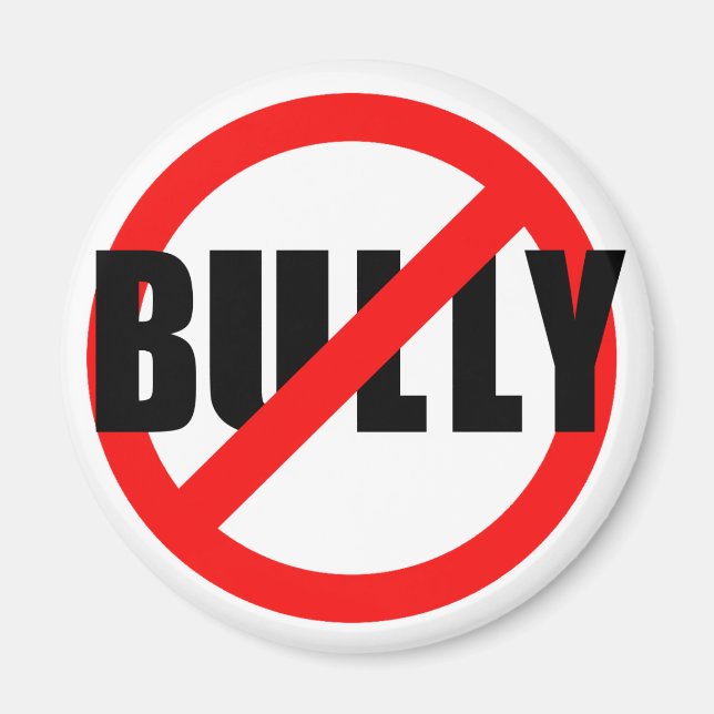 No Bully No Bullying Tshirts, Sweats, Buttons Magnet (Front)