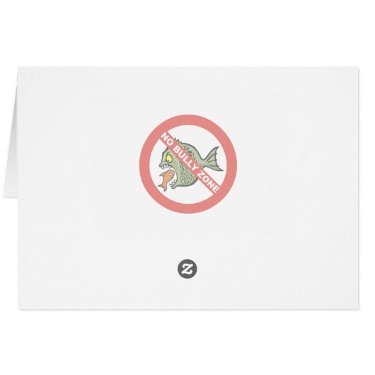 No Bully Zone (Back Horizontal)