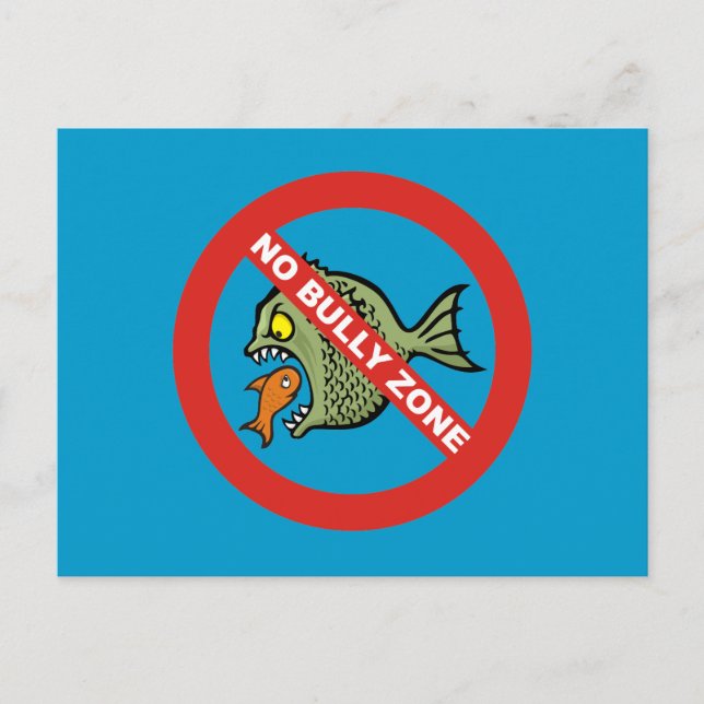 No Bully Zone Postcard (Front)
