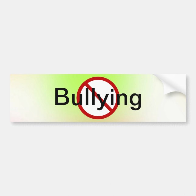 No Bullying Bumper Sticker (Front)