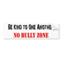 No Bullying Bumper Sticker