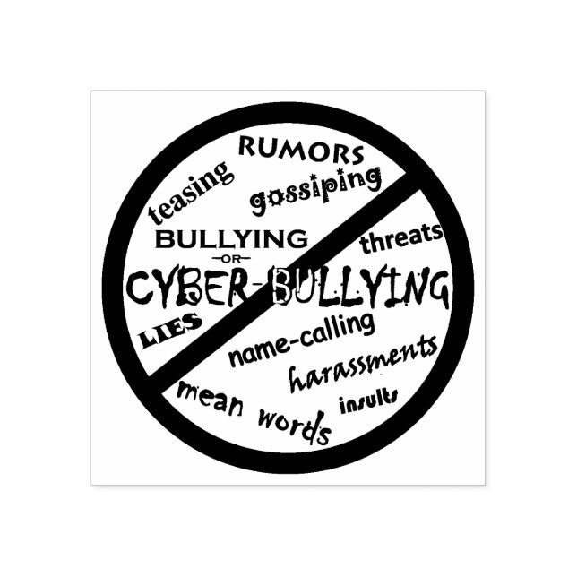 No Bullying Message Rather Choose Kindness Be Kind Rubber Stamp (Imprint)