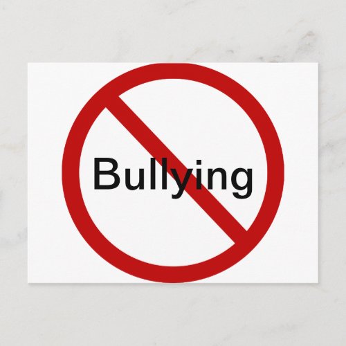 No Bullying Postcard