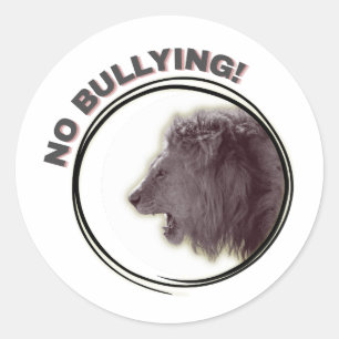 No bullying - raise your voice! classic round sticker