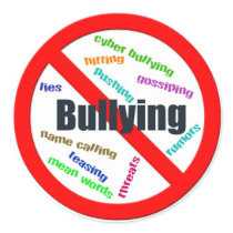 No Bullying Sticker (Round)
