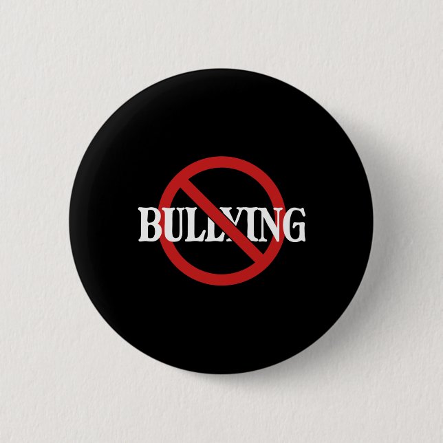 No Bullying Stop Bullying Kindness Orange Unity Button (Front)