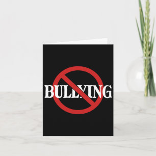 No Bullying Stop Bullying Kindness Orange Unity Card