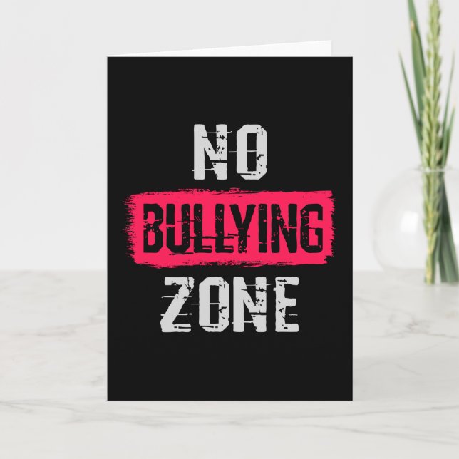 No Bullying Zone Card (Front)