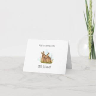No Bunny Compares to You, Cute Bunny Birthday Card