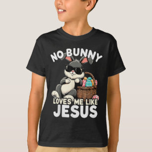 No Bunny Loves Me Like Jesus Christian Easter Egg T-Shirt