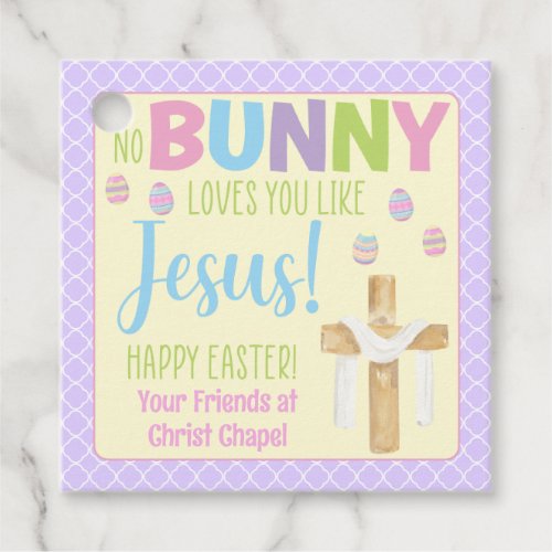 No Bunny Loves You Like Jesus Easter Favor Tags