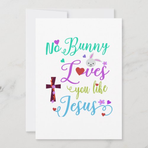 No Bunny Loves You Like Jesus T_Shirt Throw Pillow Announcement