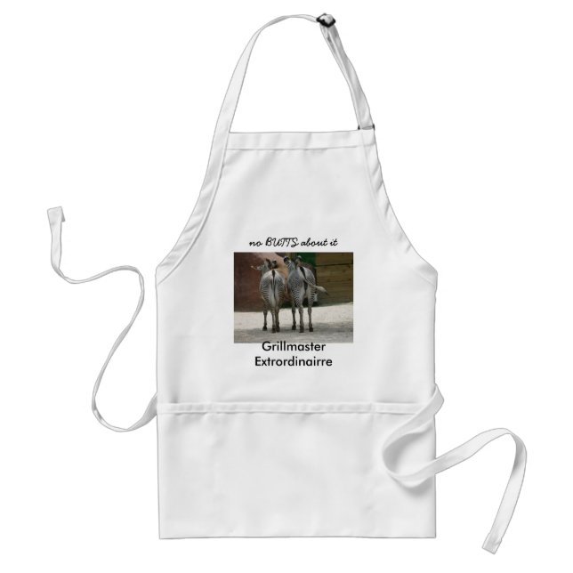 no BUTTS about it Adult Apron (Front)