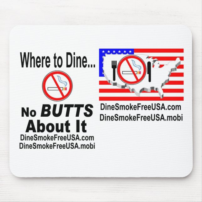 No BUTTS About It! - Mouse Pads (Front)