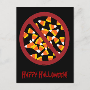 No Candy Corn Postcard