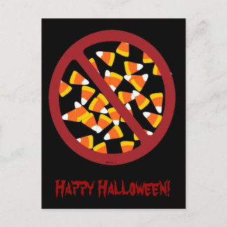 No Candy Corn Postcard