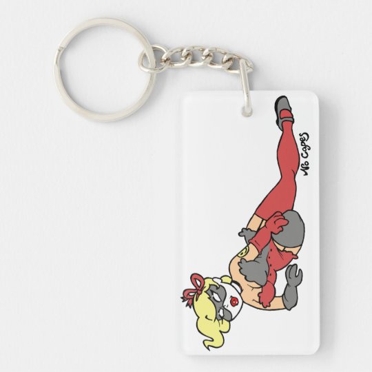 No Capes V Supervillain inspired Pin-Up Keychain