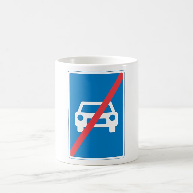 No Cars Sign Coffee Mug (Creator Uploaded)